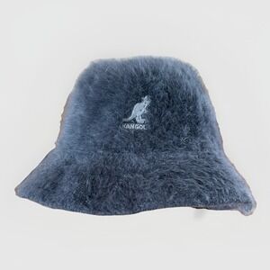 Vintage Kangol Angora Bucket Hat, Adult Furgora Dark Gray Super Soft 90's